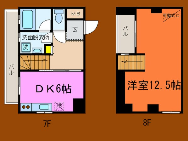 セルフィ－ユ三宮の物件間取画像